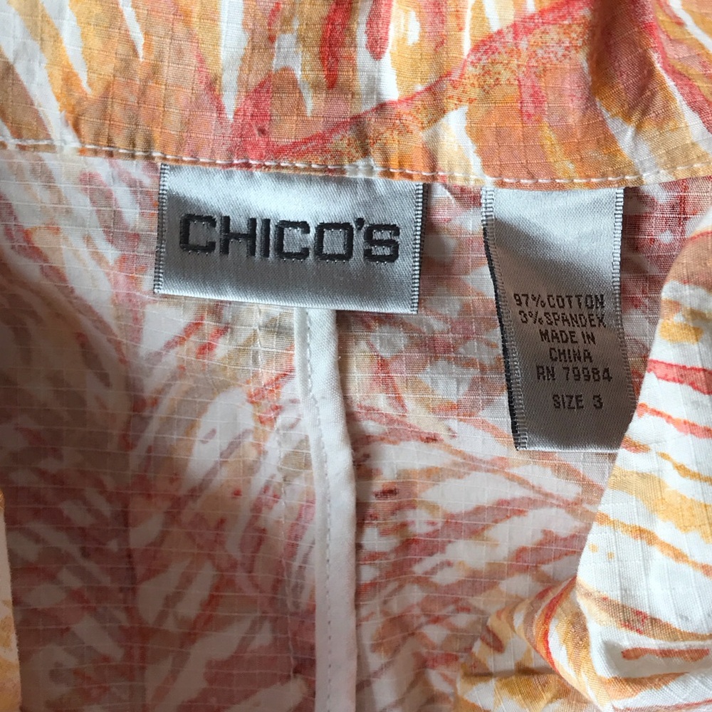 Chico’s Women's Multicolor Patterned Lightweight … - image 3